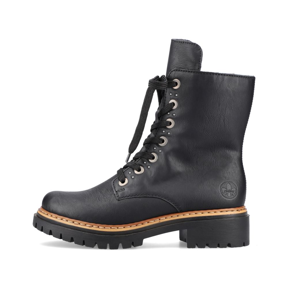 Rieker Women's Biker Bootsgraphite Black