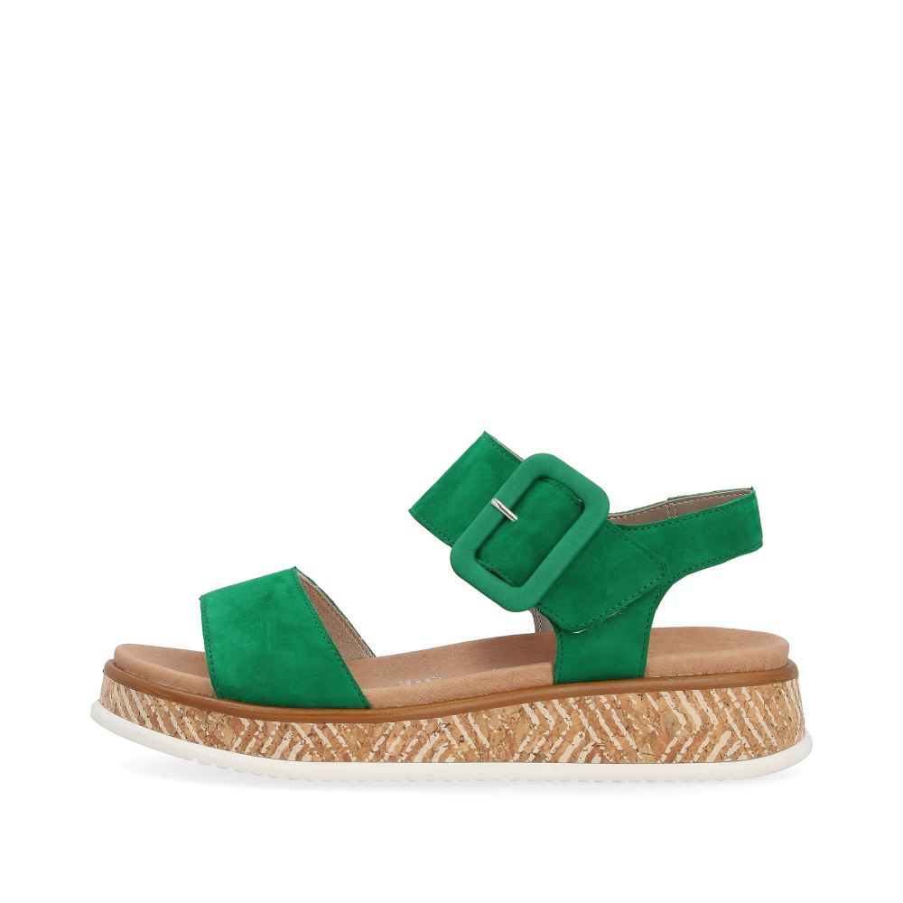 Rieker Evolution Women's Strappy Sandals Emerald Green