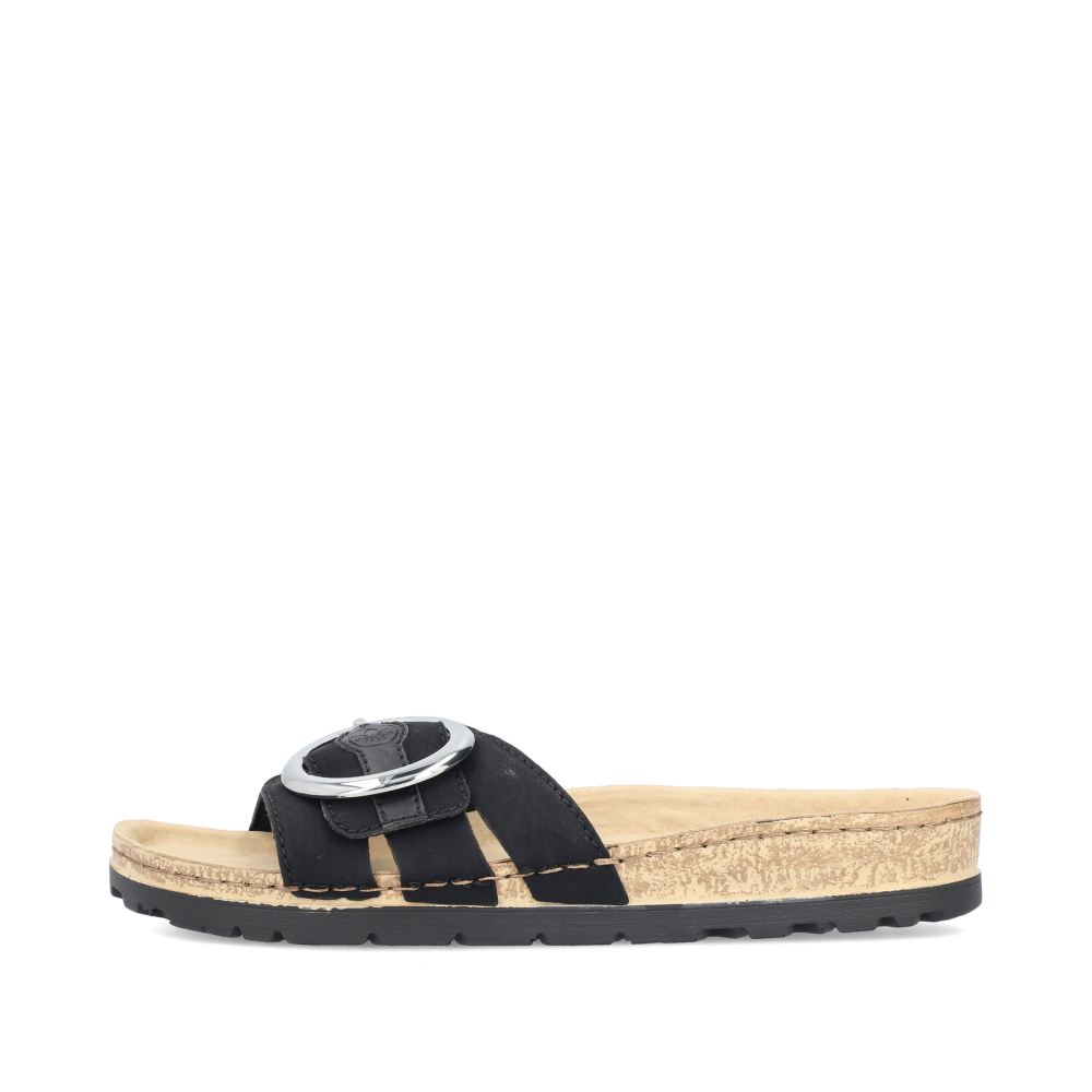 Rieker Women's Mules - Night Black