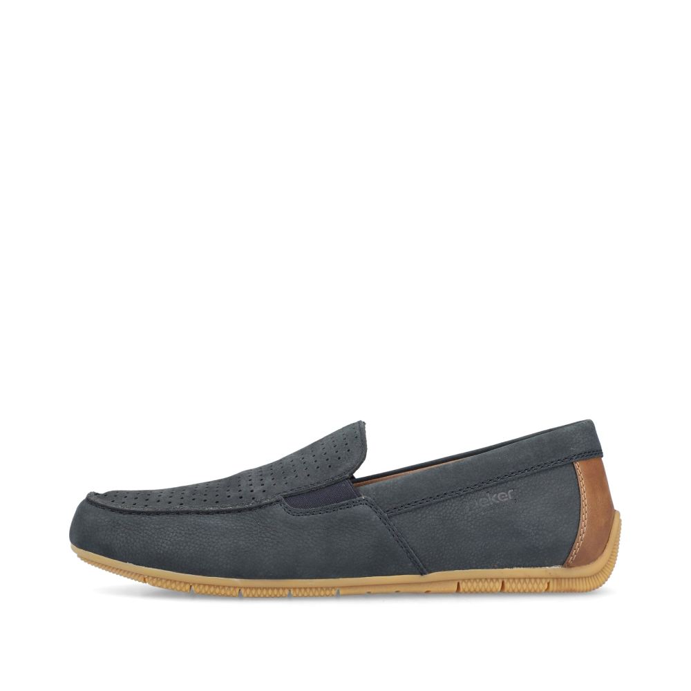 Rieker Men's Slippers - Steel Blue
