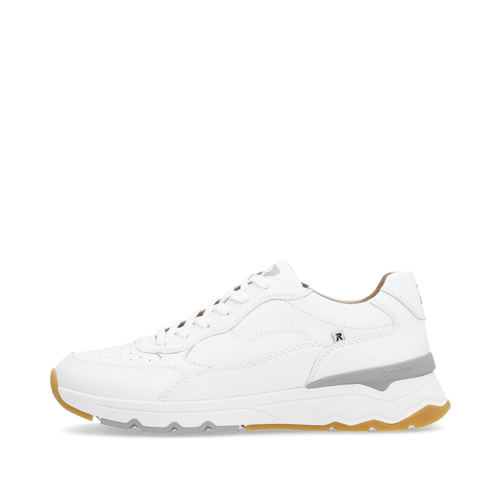 Rieker Evolution Men's Low-Top Sneakers - Swan White