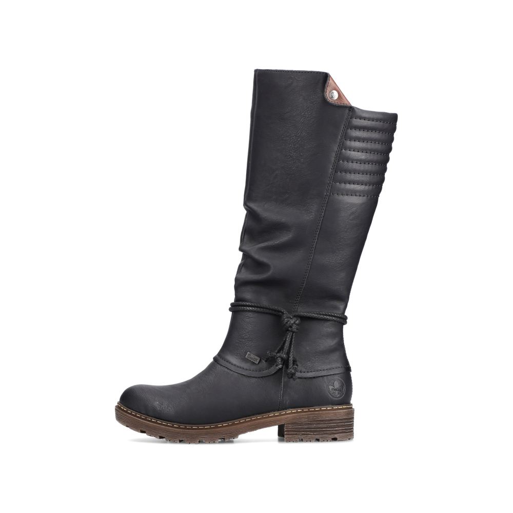 Rieker Women's High-Shaft Boots - Deep Black