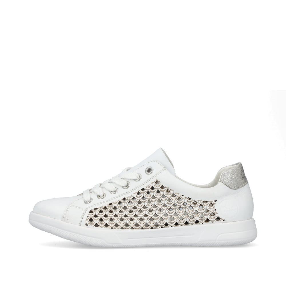 Rieker Women's Lace-Up Shoes Crystal White