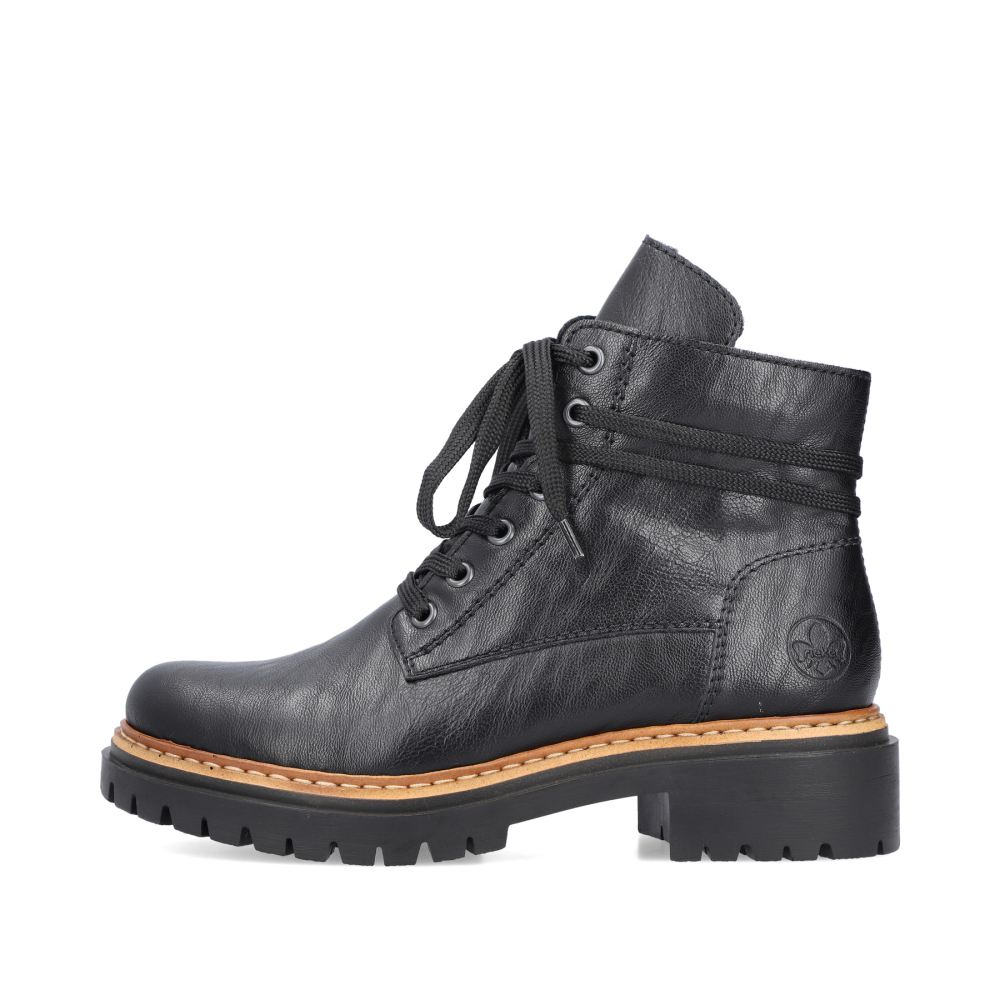 Rieker Women's Biker Boots - Night Black
