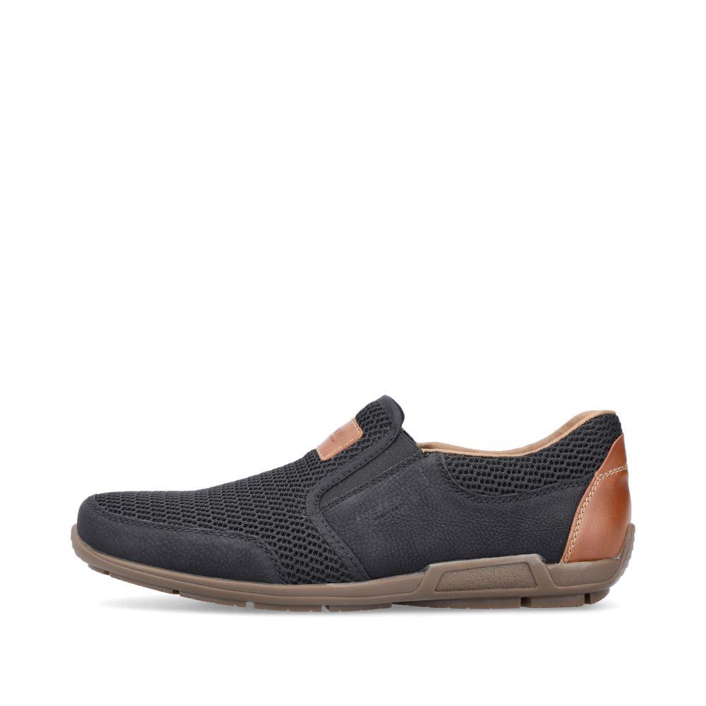 Rieker Men's Slippers - Asphalt Black
