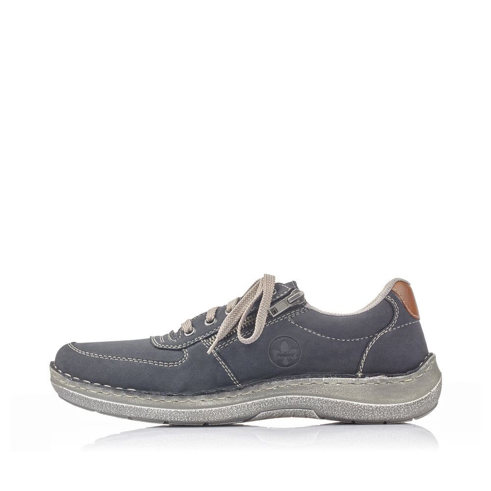 Rieker Men's Lace-Up Shoes Ocean Blue-Gray
