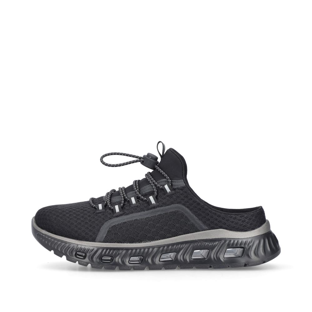 Rieker Women's Clogs Asphalt Black