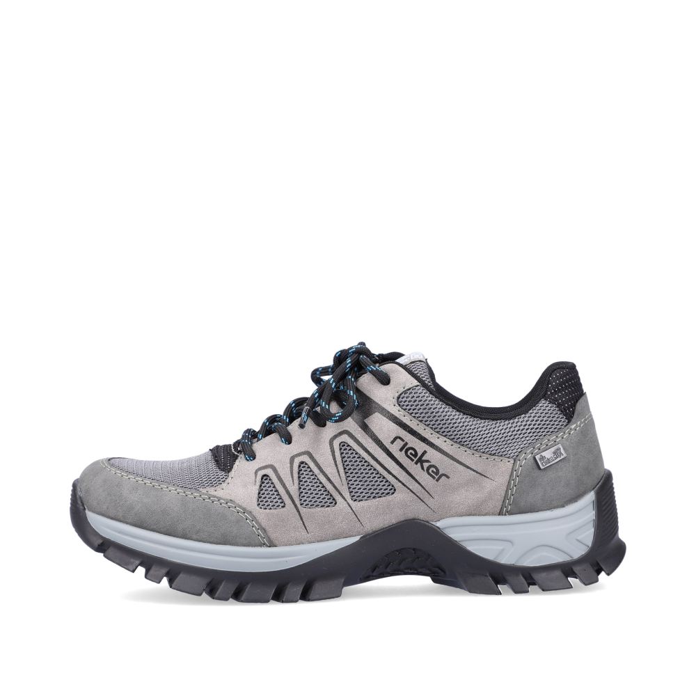 Rieker Women's Lace-Up Shoes - Steel Grey
