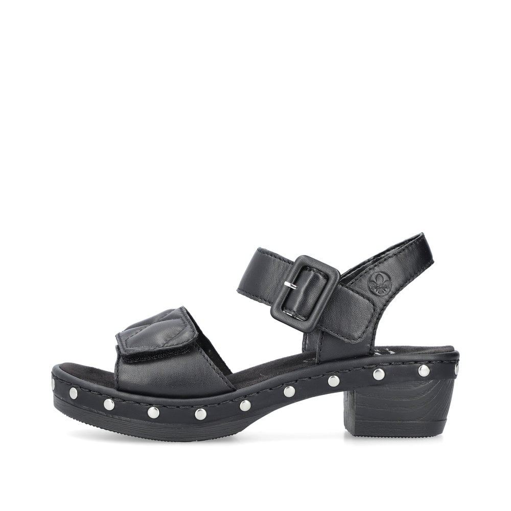 Rieker Women's Strappy Sandals Asphalt Black