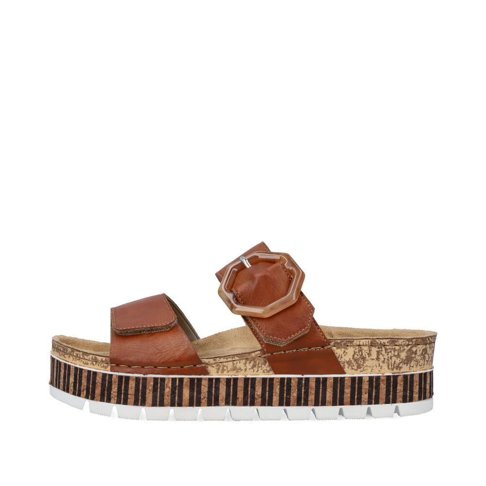 Rieker Women's Mules - Chestnut Brown