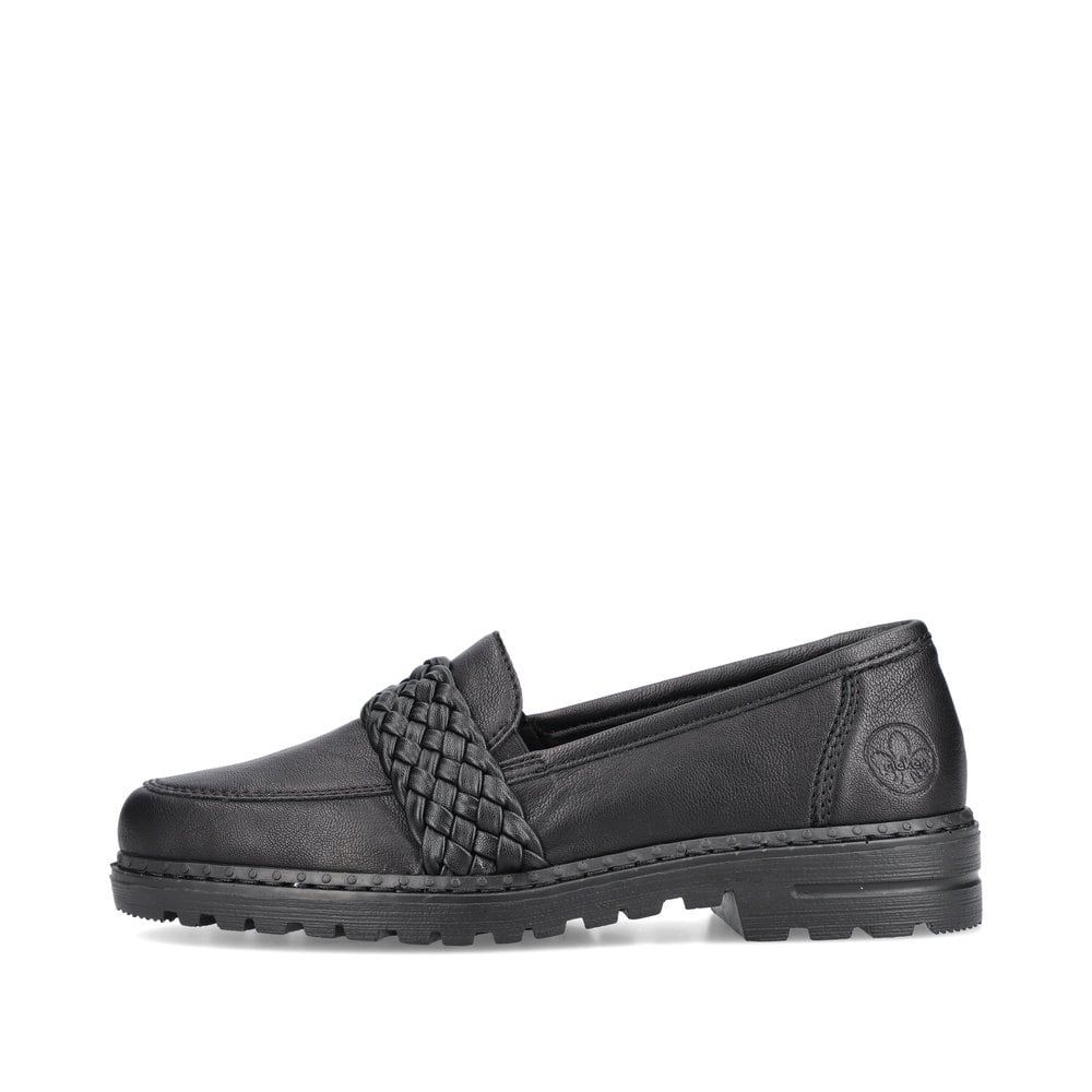 Rieker Women's Loafers Graphite Black