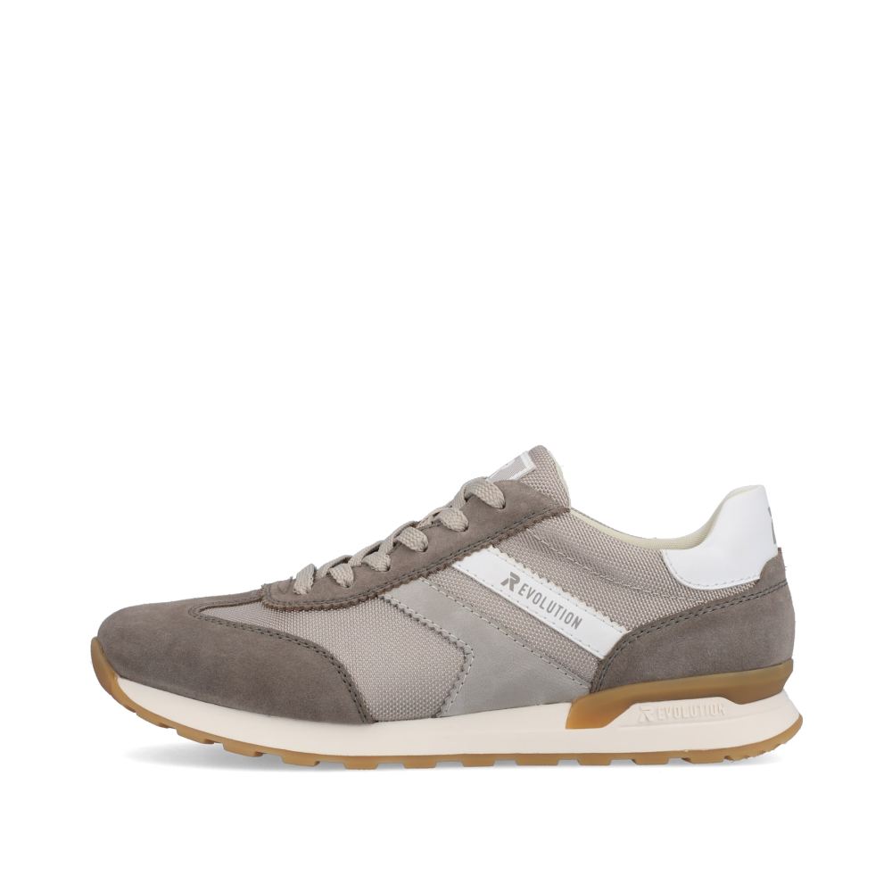 Rieker Evolution Men's Low Sneakers - Shadow-Grey Clay-Beige