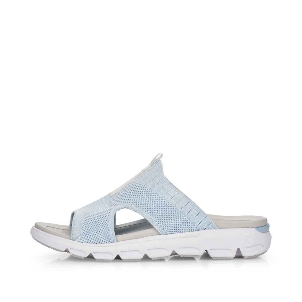 Rieker Evolution Women's Mules - Pastel Blue