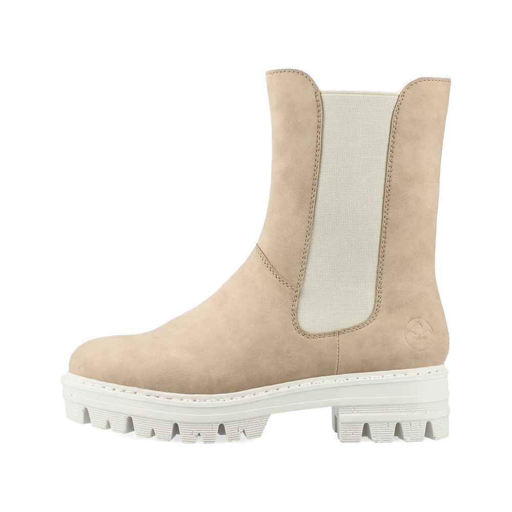 Rieker Women's Chelsea Boots Sand Beige