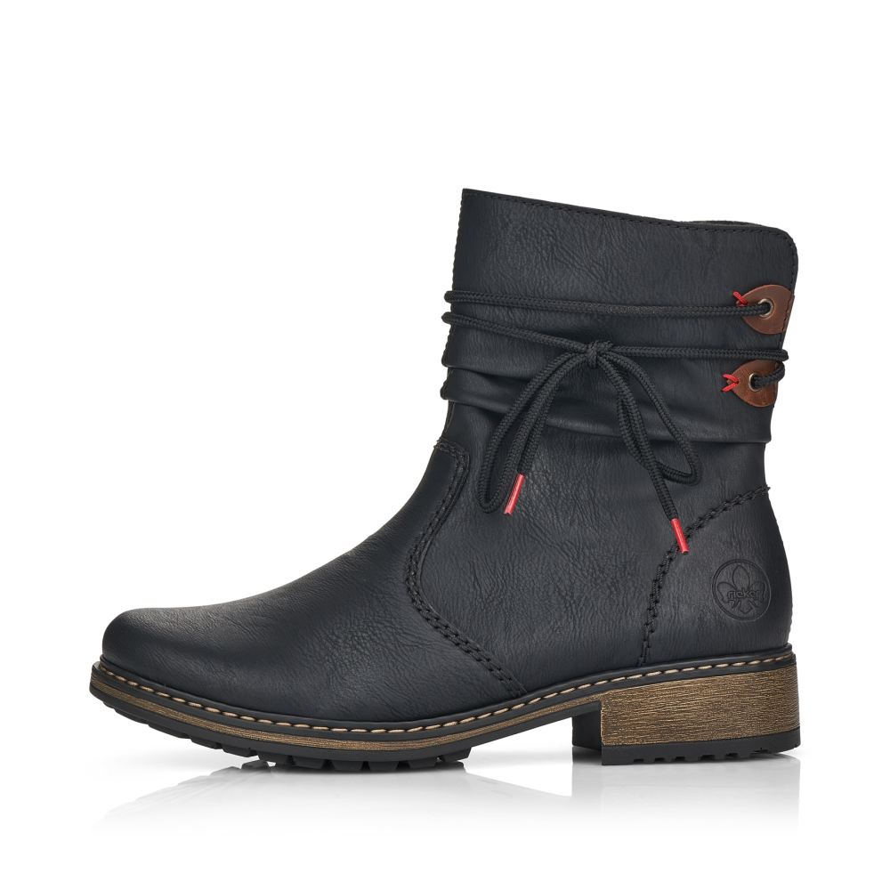 Rieker Women'sshort Boots - Deep Black