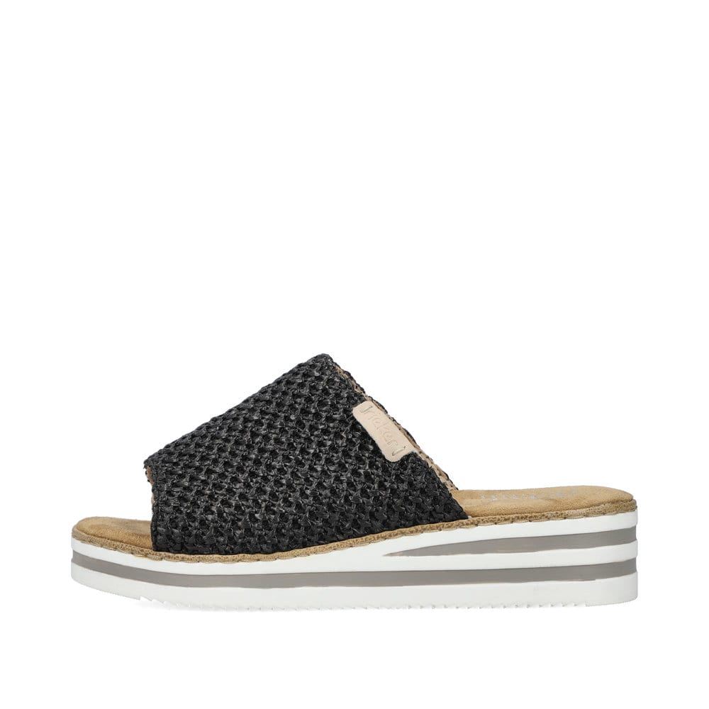 Rieker Women's Mulesasphalt Black