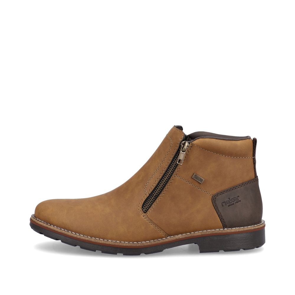 Rieker Men's Ankle Boots - Nougat Brown