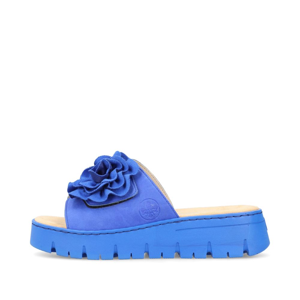 Rieker Women's Royal Blue Mules