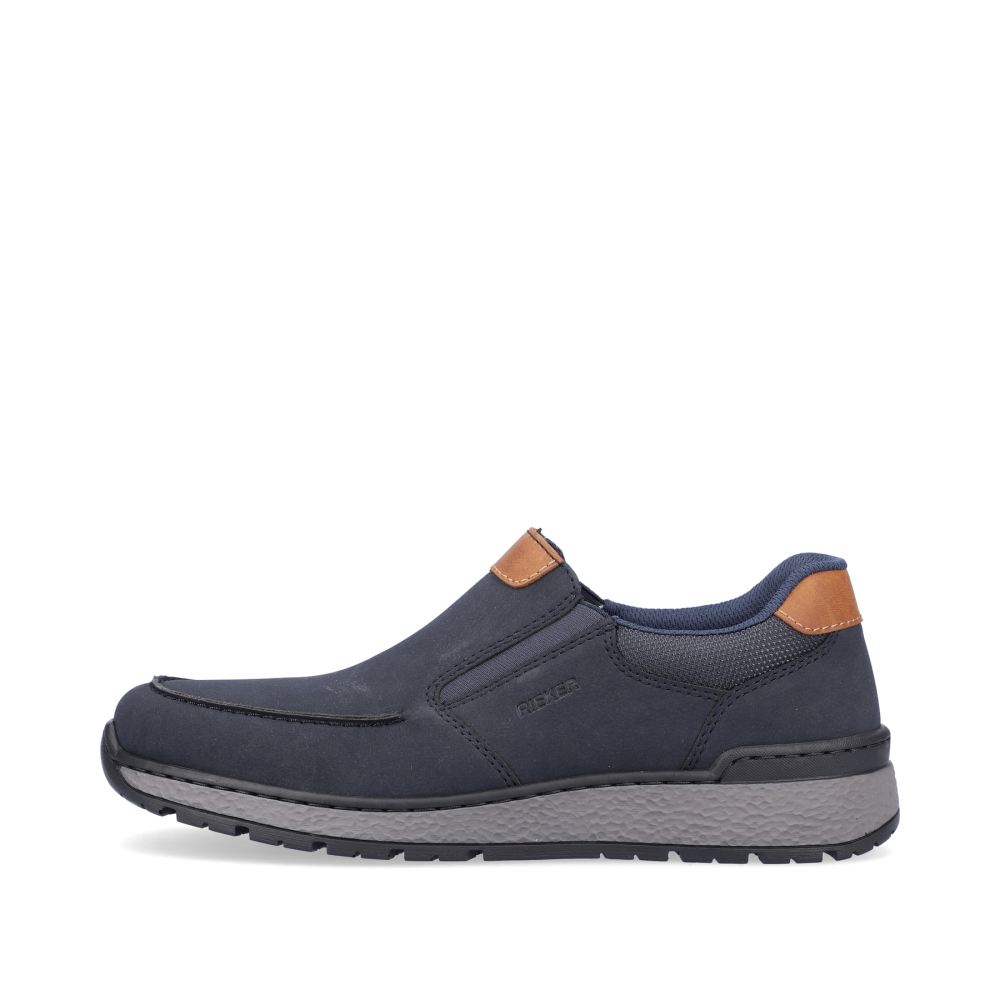 Rieker Men's Slippers Dark Blue-Noisette