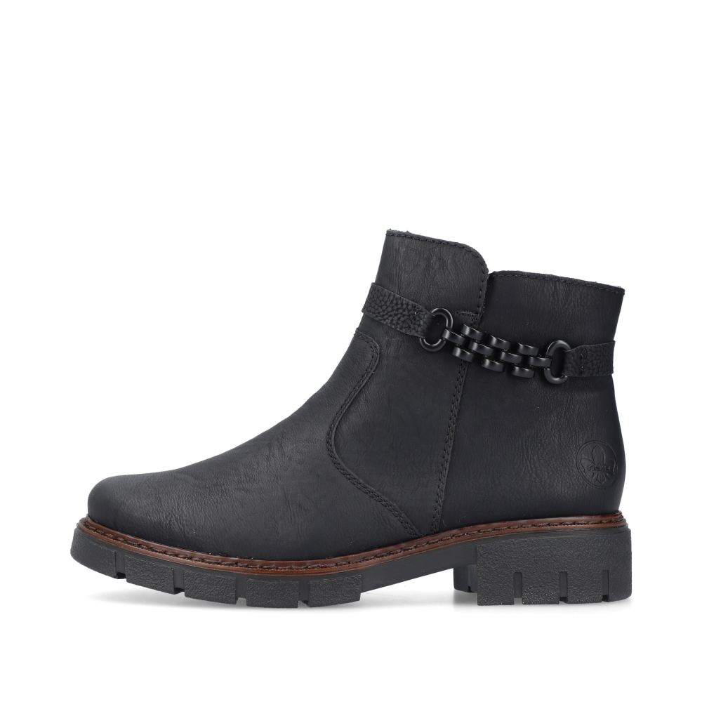 Rieker Women's Short Boots - Night Black