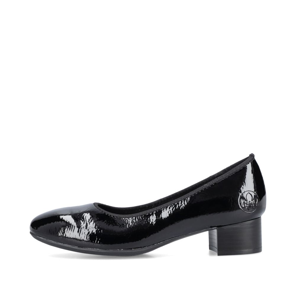 Rieker Women's Pumps - Glossy Black