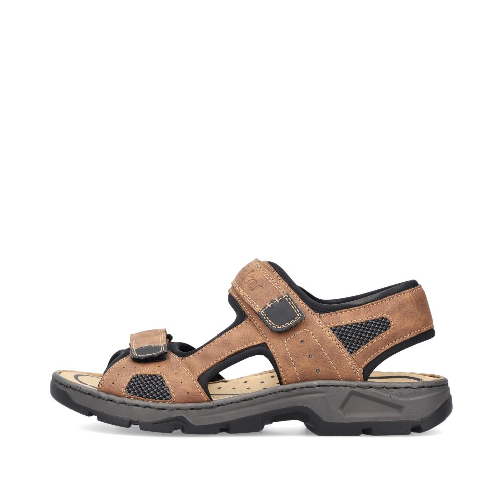 Rieker Men's Trekking Sandals - Nut Brown