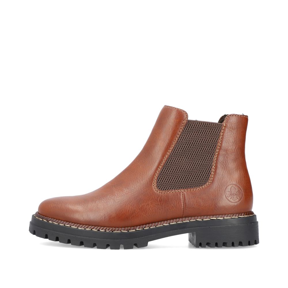Rieker Women's Chelsea Boots - Fox Brown
