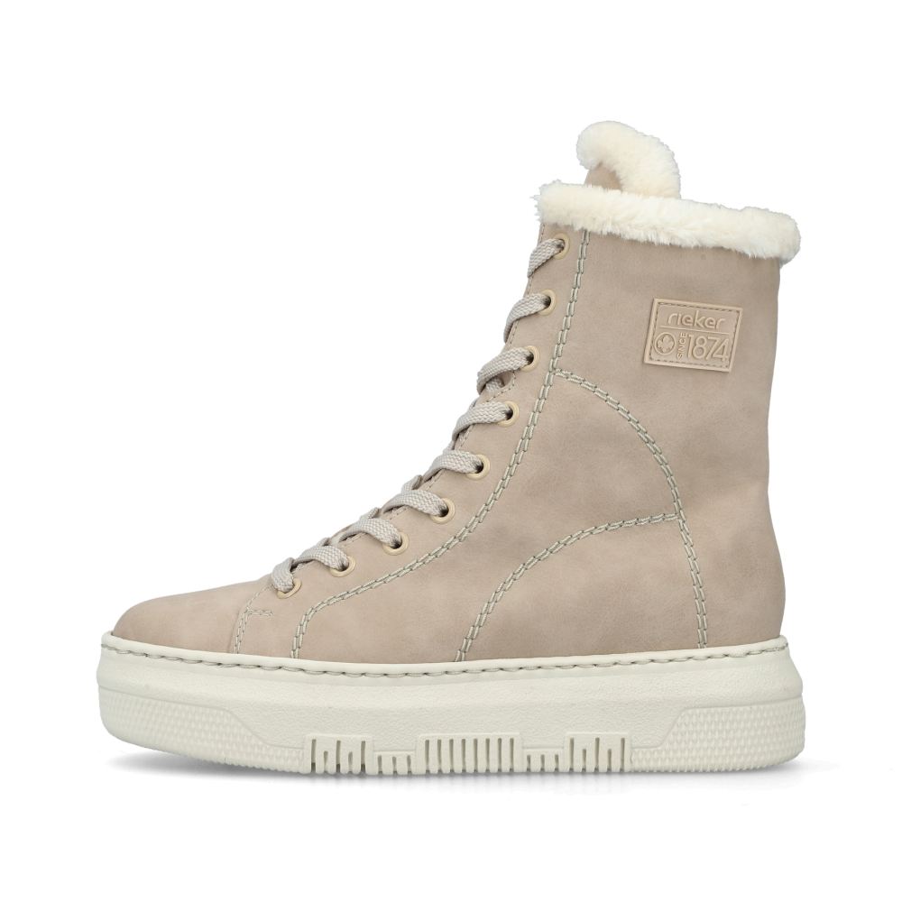 Rieker Women's Lace-Up Boots Champagne