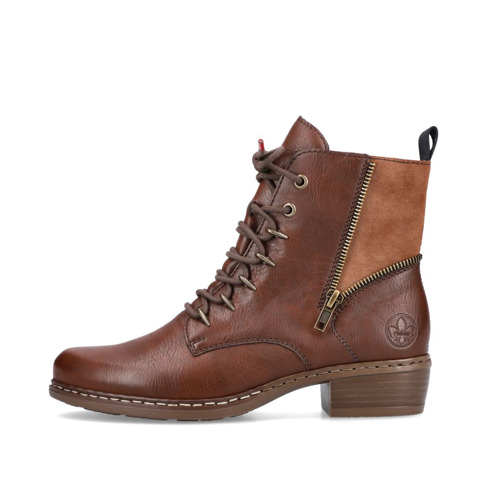 Rieker Women's Ankle Boots Chestnut Brown