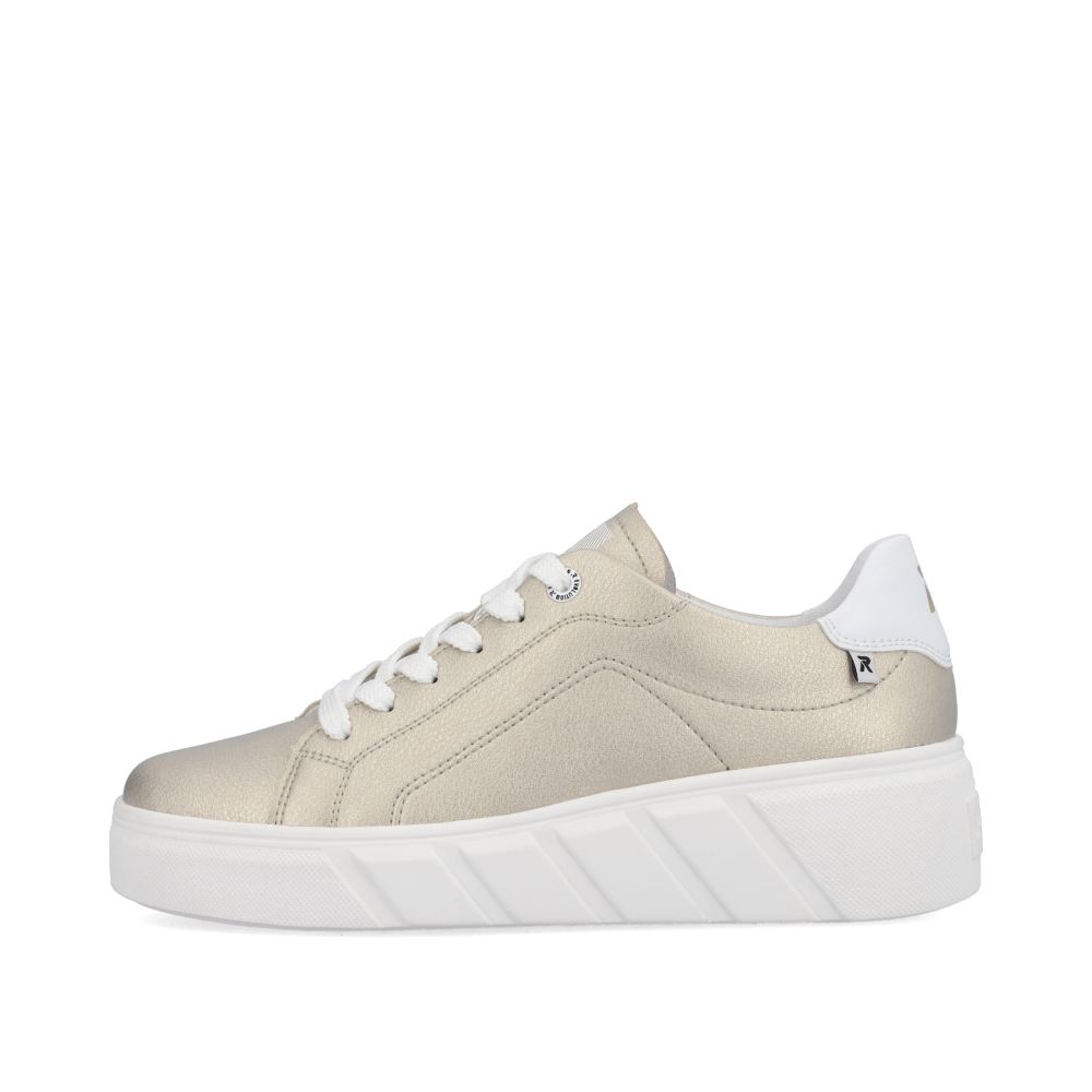Rieker Evolution Women's Low Sneakers - Champagne Metallic