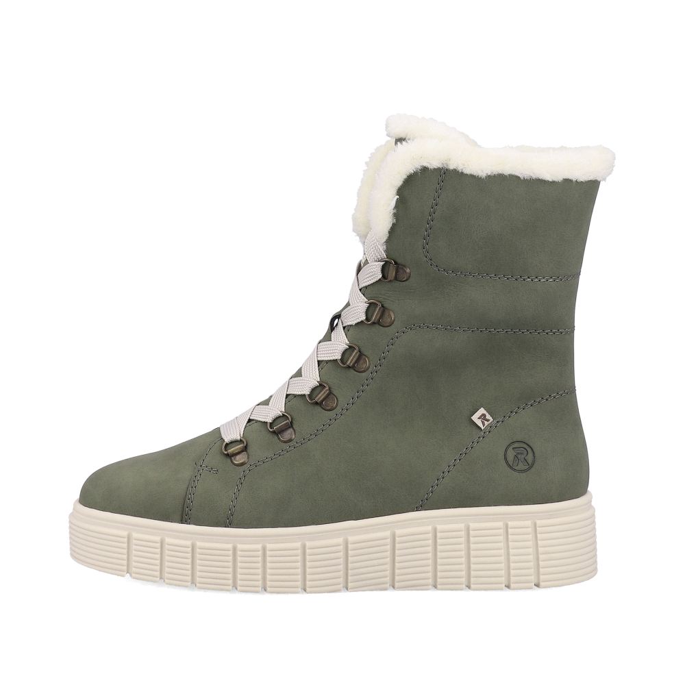 Rieker Evolution Women's Lace-Up Boots Khaki Snow