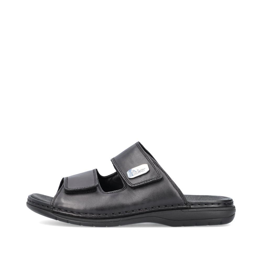Rieker Men's Mules - Glossy Black