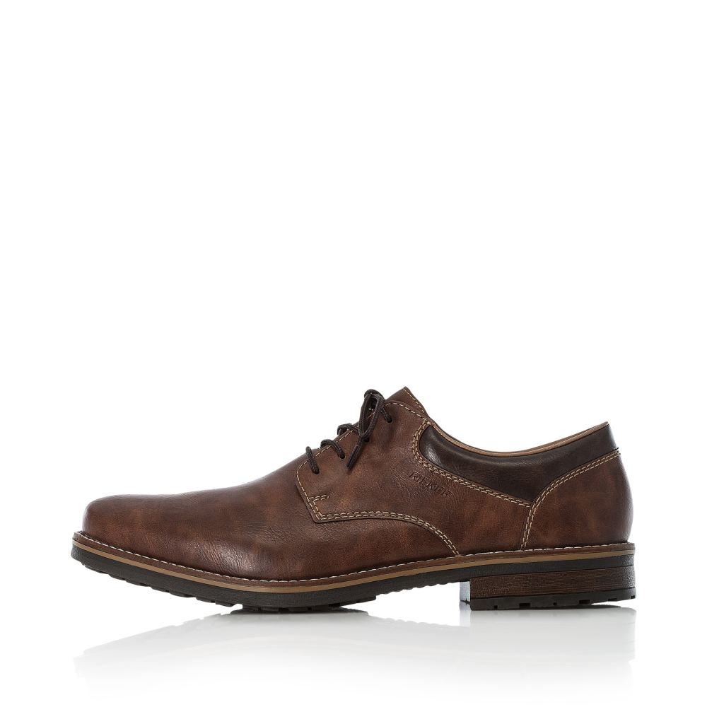 Rieker Men's Lace-Up Shoesnougat Brown