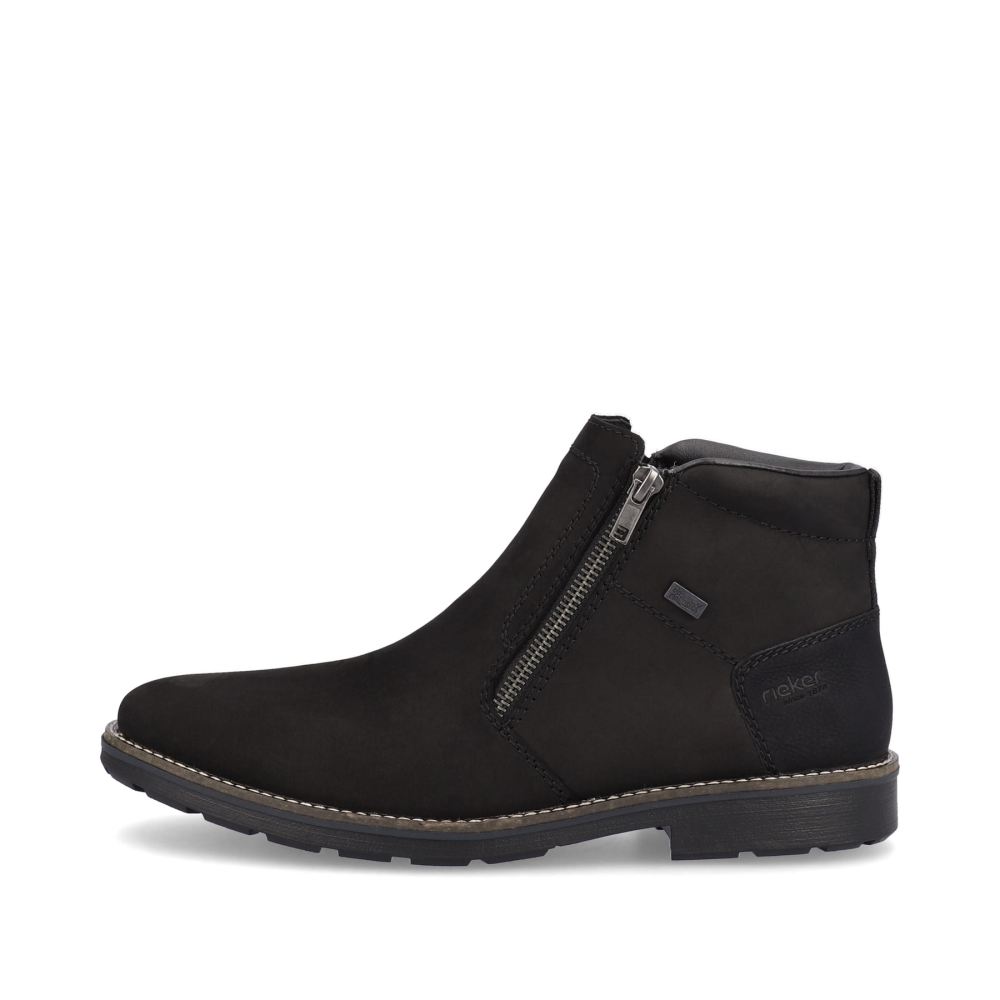 Rieker Men's Ankle Boots - Midnight Black