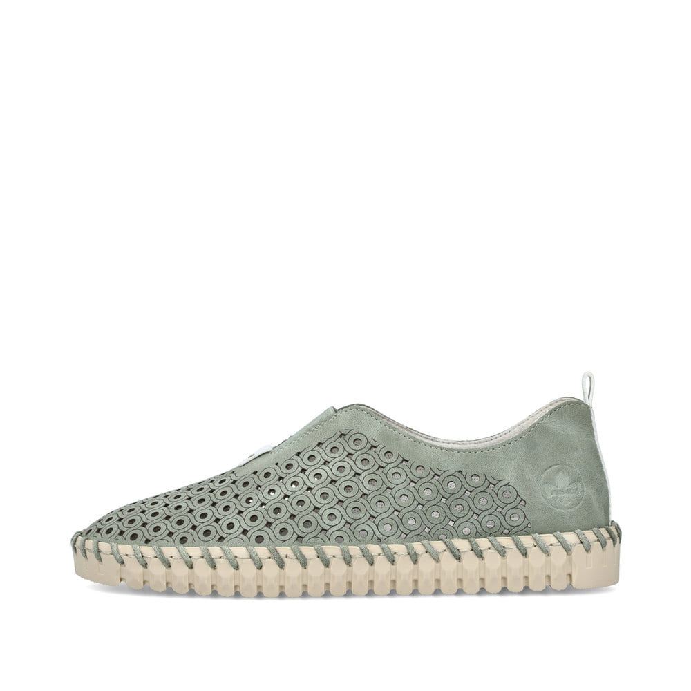 Rieker Women's Slippers - Khaki Green