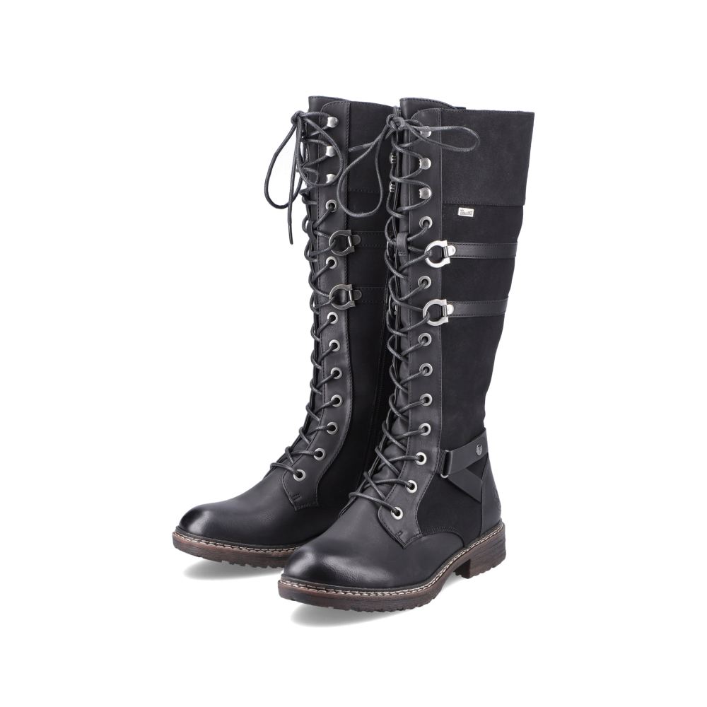Rieker Women's High-Shaft Boots - Deep Black