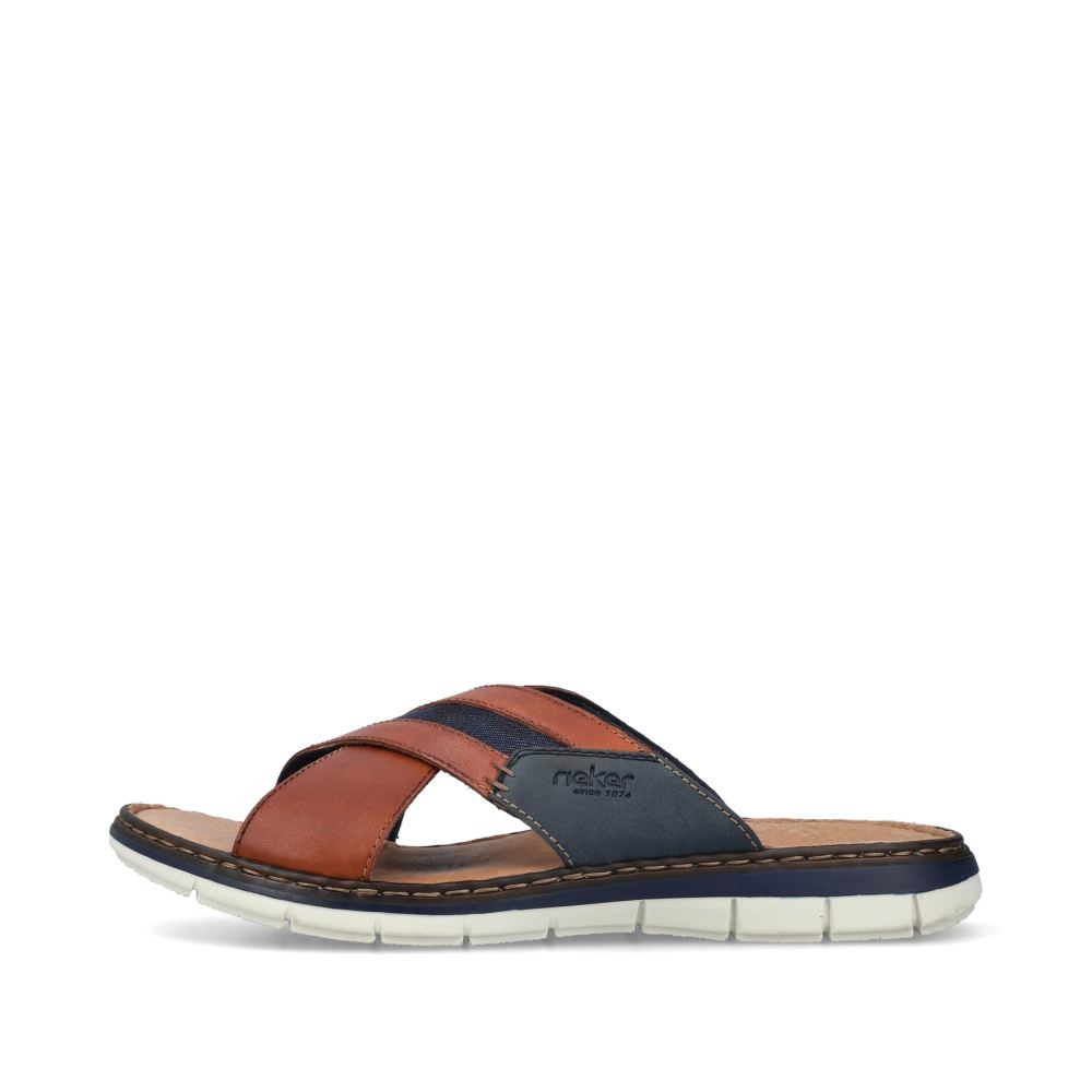Rieker Men's Mules - Chestnut Brown