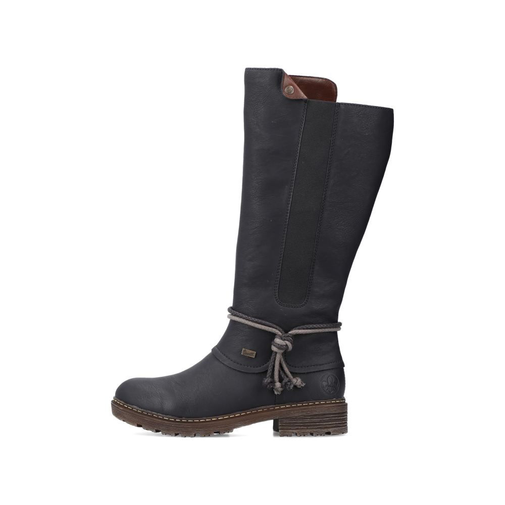 Rieker Women's High-Shaft Boots - Deep Black