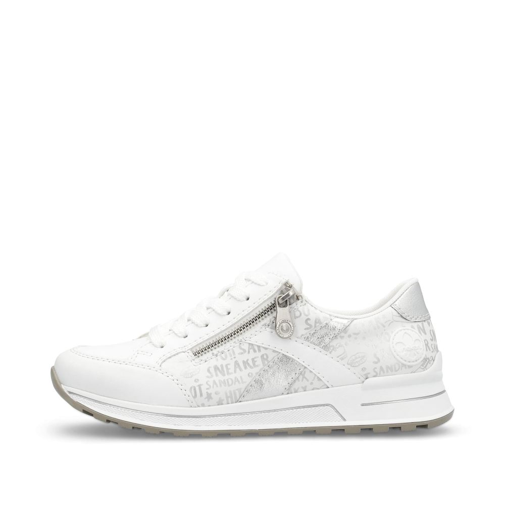 Rieker Women's Low-Top Sneakers - Pure White