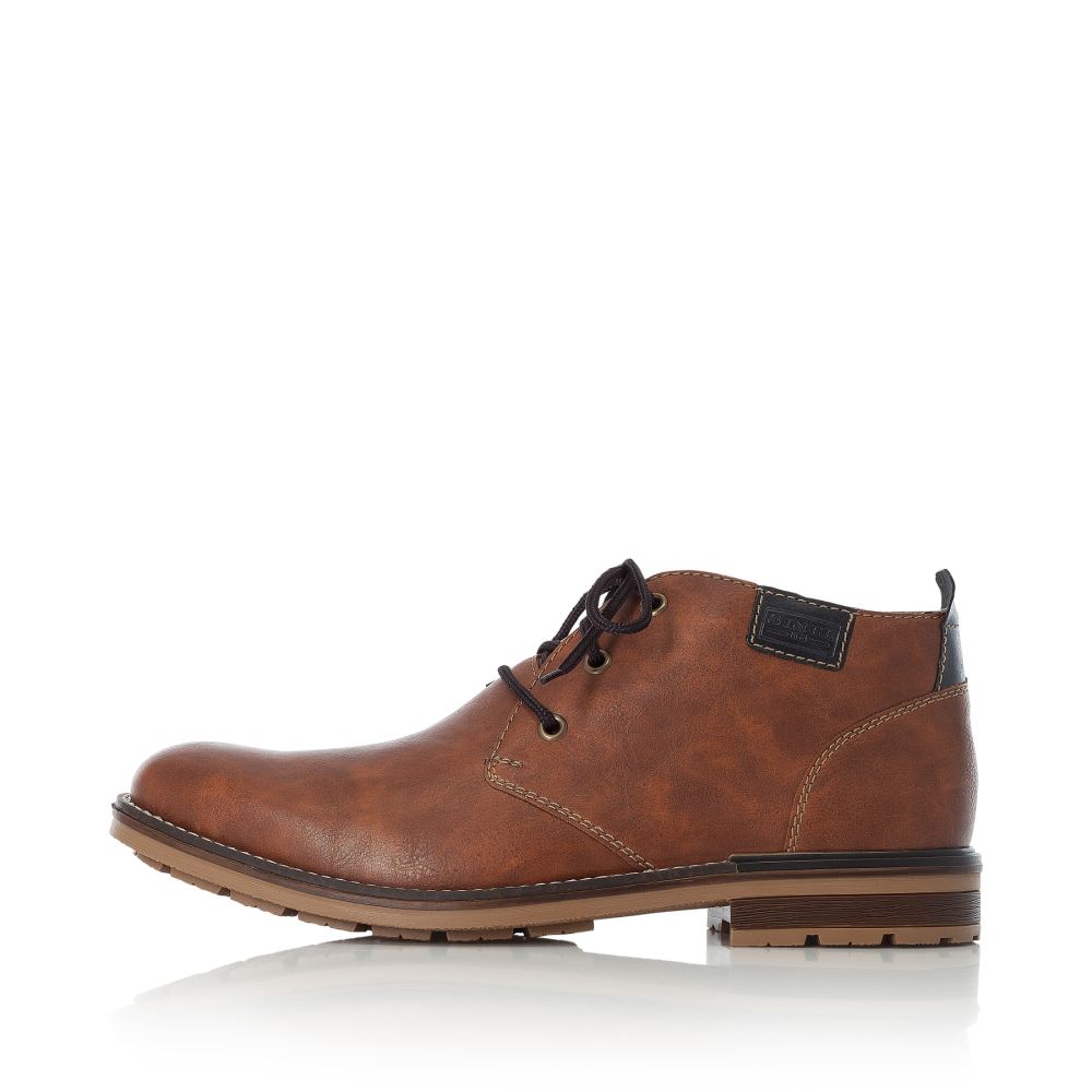 Rieker Men's Lace-Up Shoes - Caramel Brown