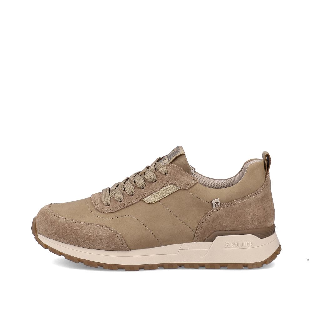Rieker Evolution Women's Low Sneakers - Mochacream-Beige