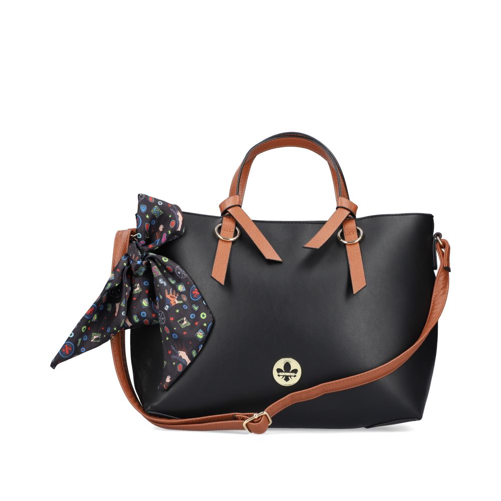 Rieker Women's Shopper Deep Black-Nougat Brown