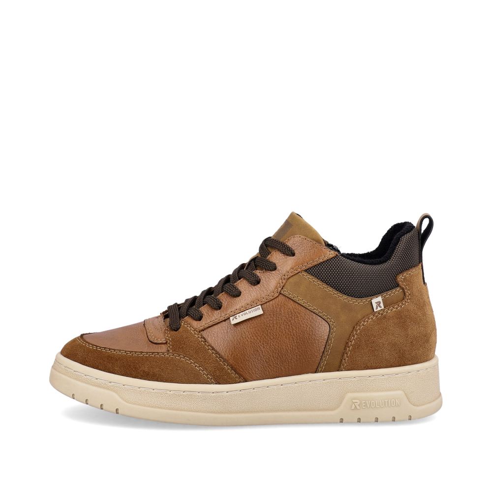 Rieker Evolution Men's Sneaker High Caramel Brown