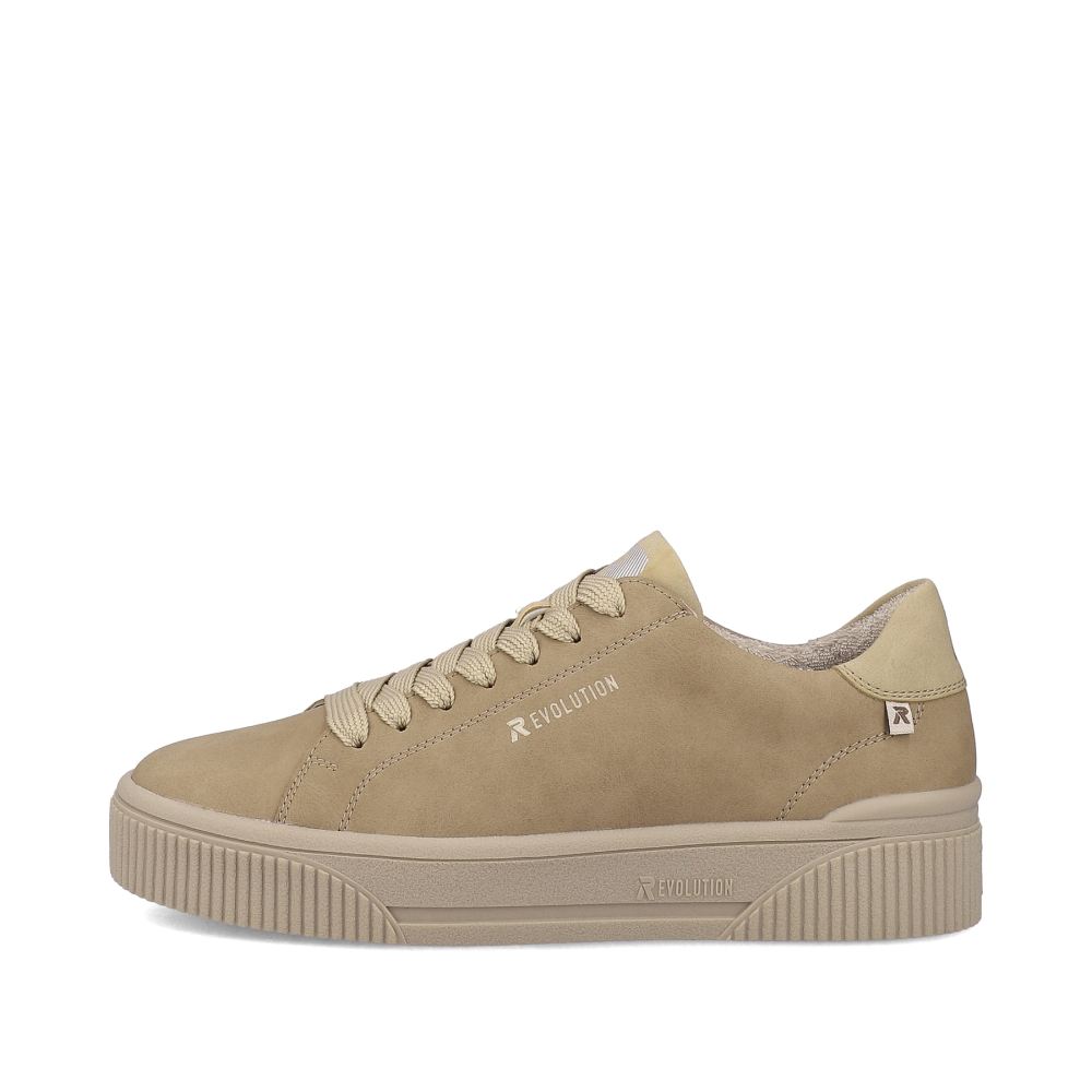 Rieker Evolution Women's Low Sneakers - Beige Brown