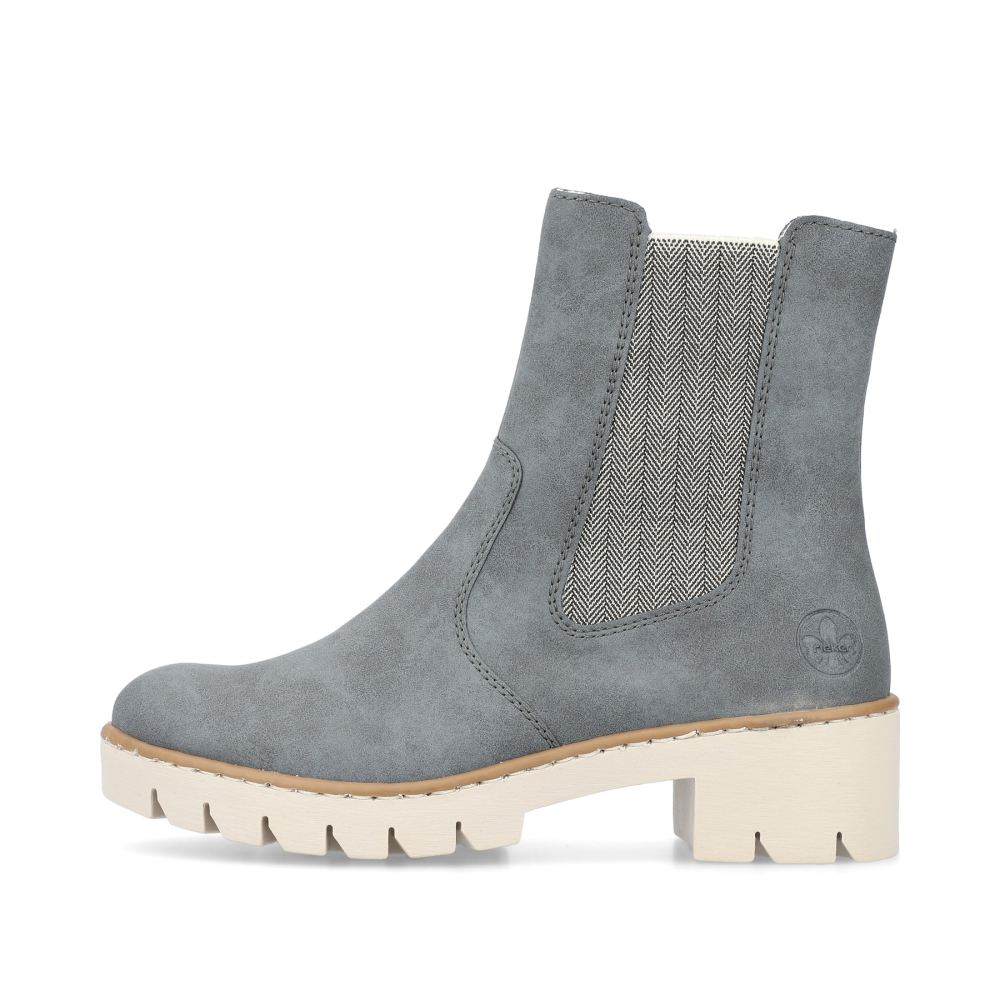 Rieker Women's Chelsea Boots Gray-Blue