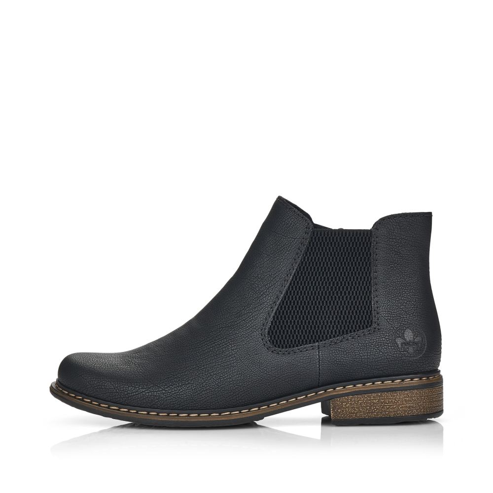 Rieker Women's Chelsea Boots - Deep Black