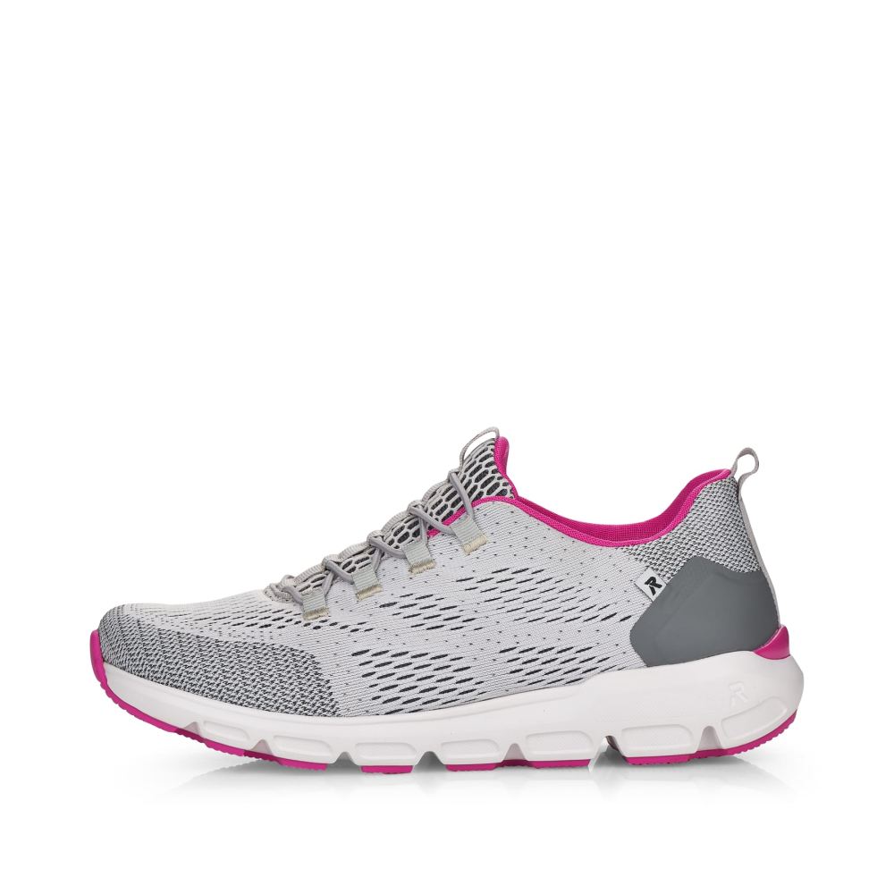 Rieker Evolution Women's Slippers - Silver Grey