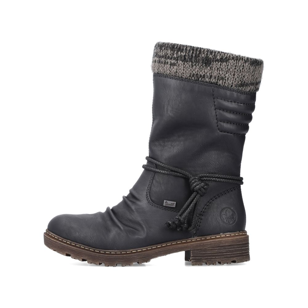 Rieker Women'sshort Boots - Deep Black