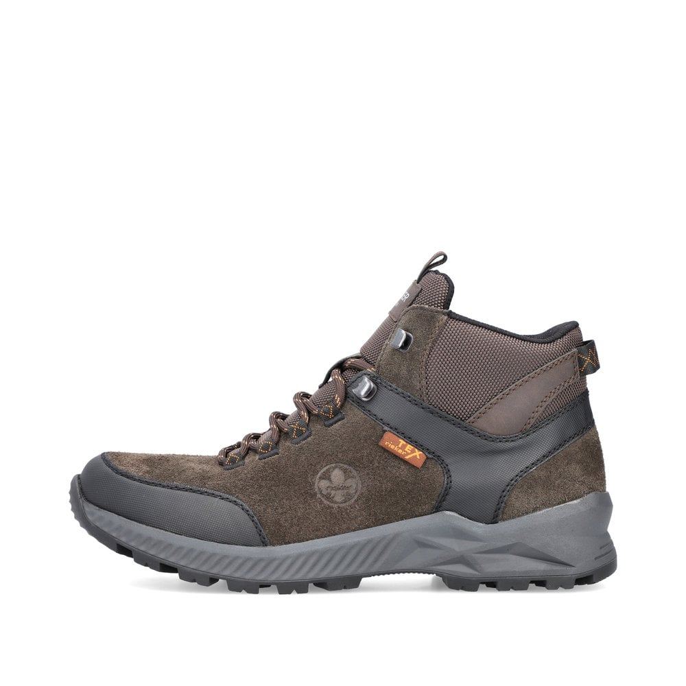 Rieker Men's Lace-Up Boots - Coffee Brown