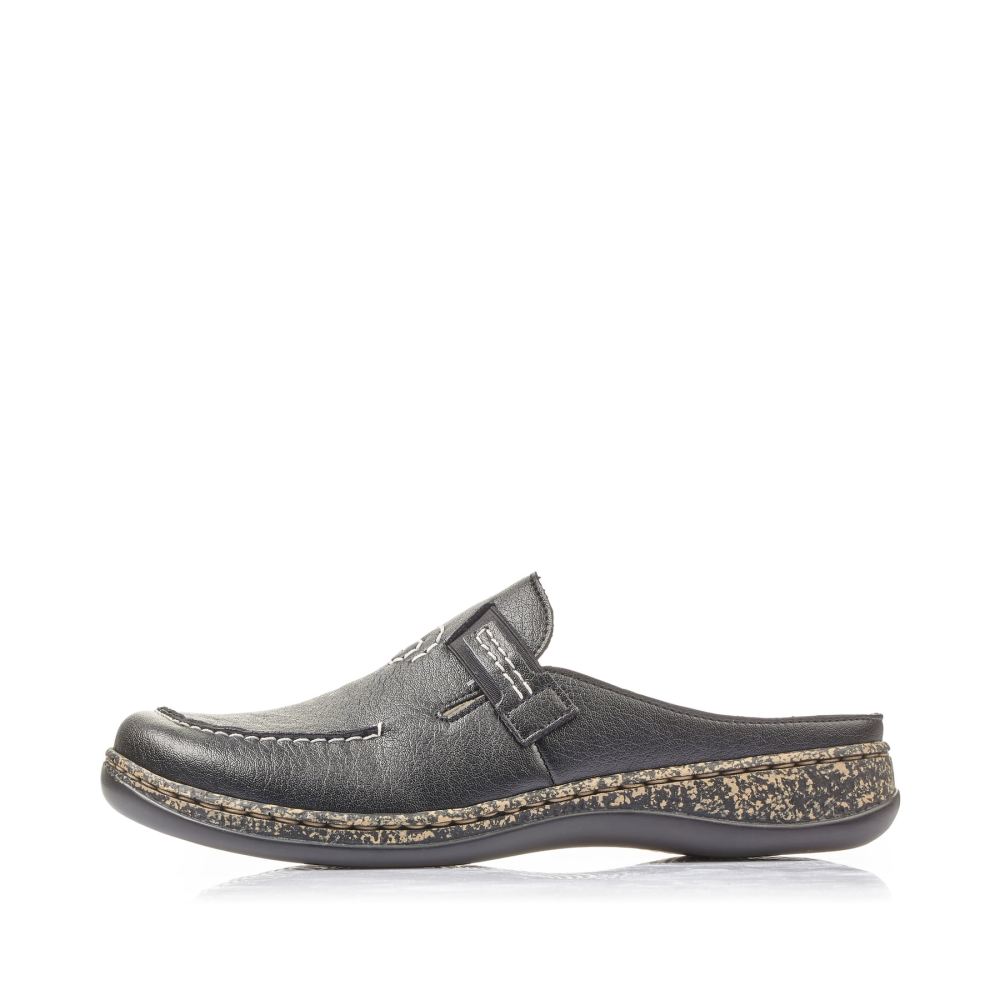 Rieker Women's Clogs - Deep Black